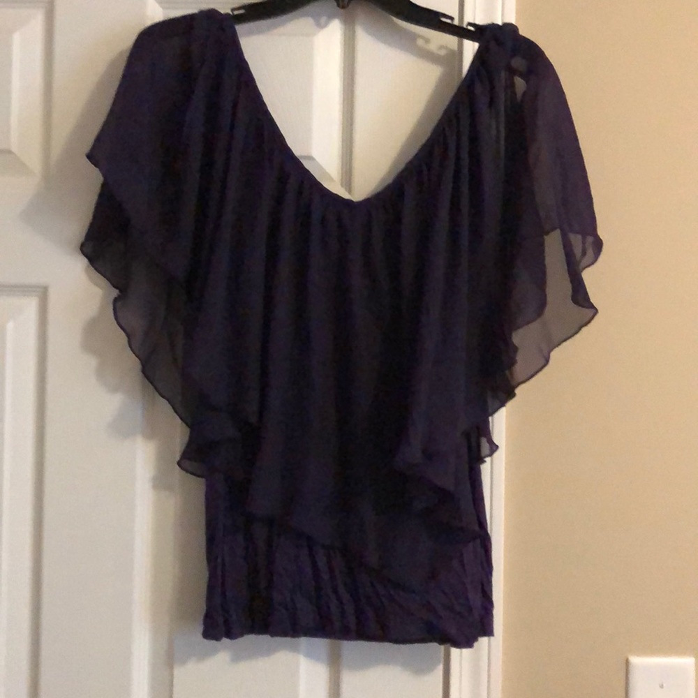 Purple flow blouse size medium